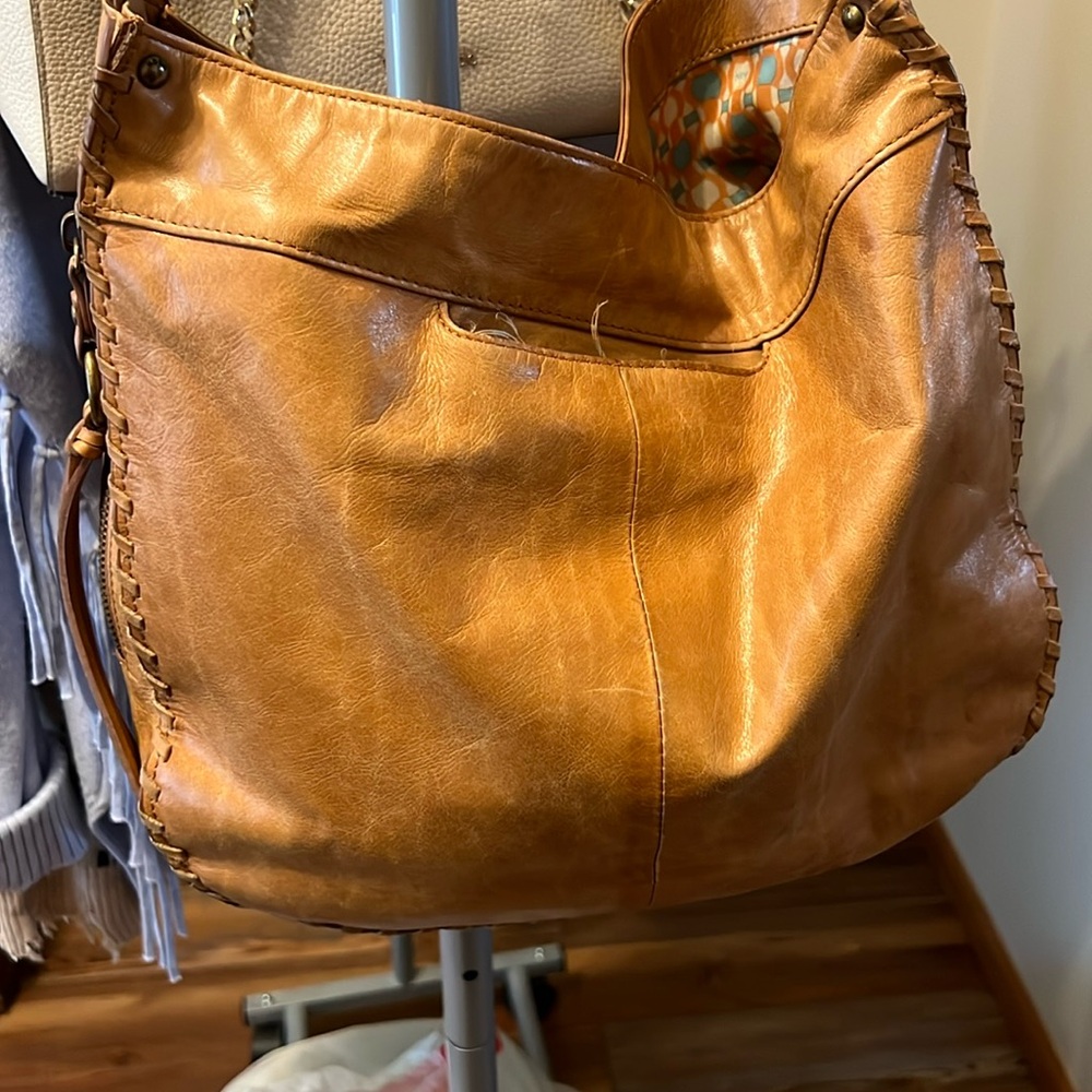 HOBO USA tan leather tote